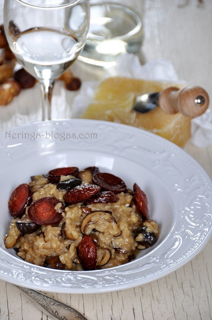 risotto su baravykais