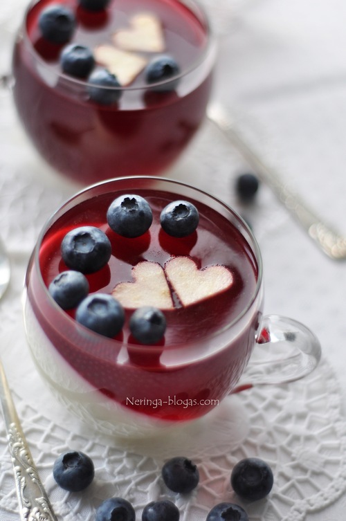 panna cotta su serbentais