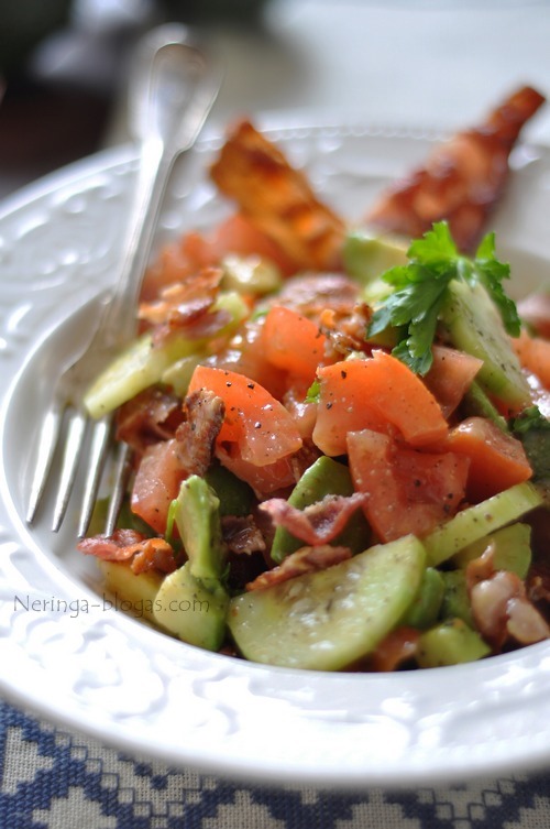sonines, avokado salotos