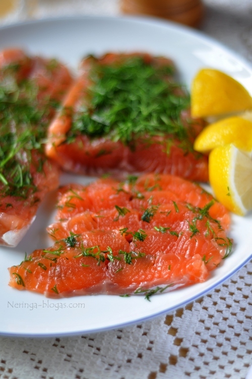 sudyta lasisa - gravlax