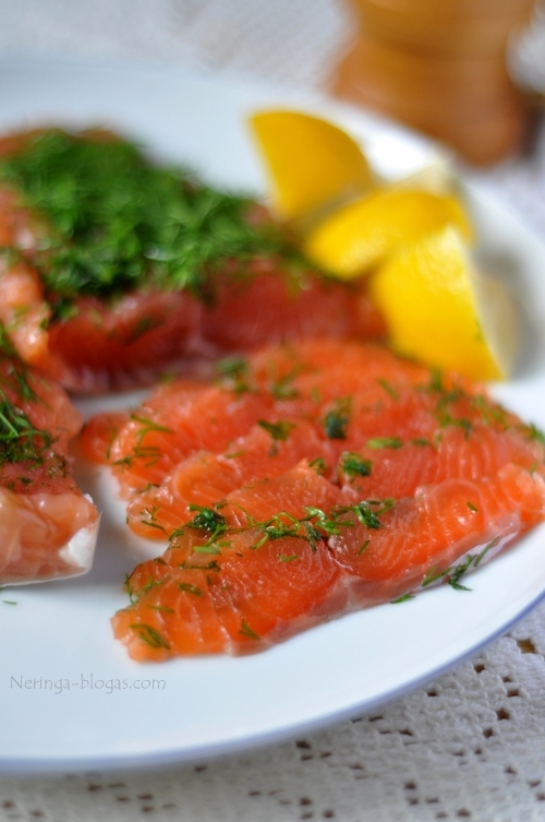 sudyta lasisa - gravlax