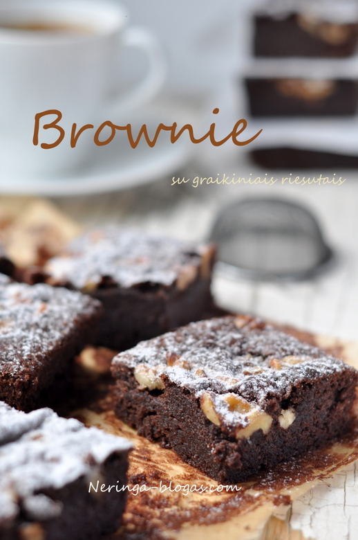 brownie su graikiniais riesutais
