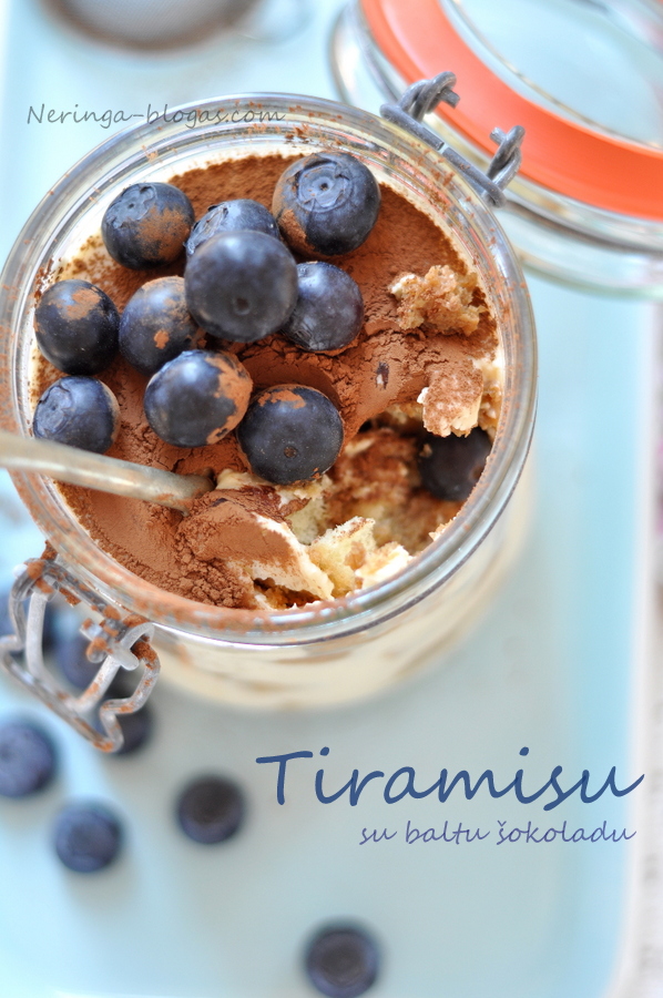 Tiramisu su baltu sokoladu
