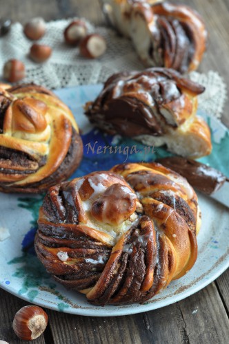 Mielines bandeles su nutella